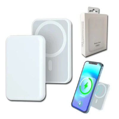 Magsafe 충전기 iPhone 12/12 PRO/12 PRO Max용 5000mAh 보조베터리 15W 고속 자기 무선 휴대용 충전기